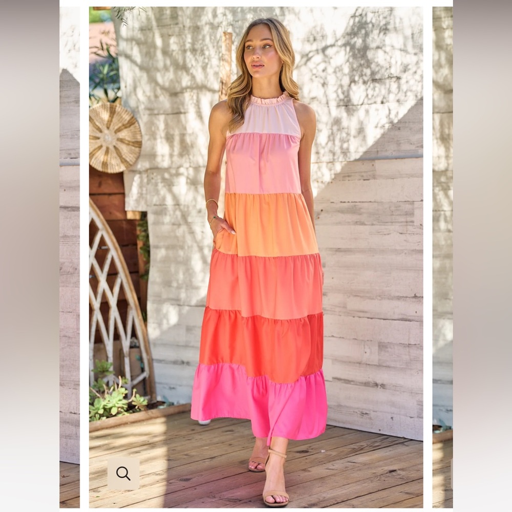 Hailey & Co Sabrina Tiered Maxi Dress